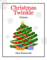 Christmas Twinkle Unison choral sheet music cover